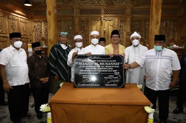 Resmikan Masjid Al Musannif II, Musa Rajekshah Berharap Masjid Lebih dari Sekadar Tempat Salat